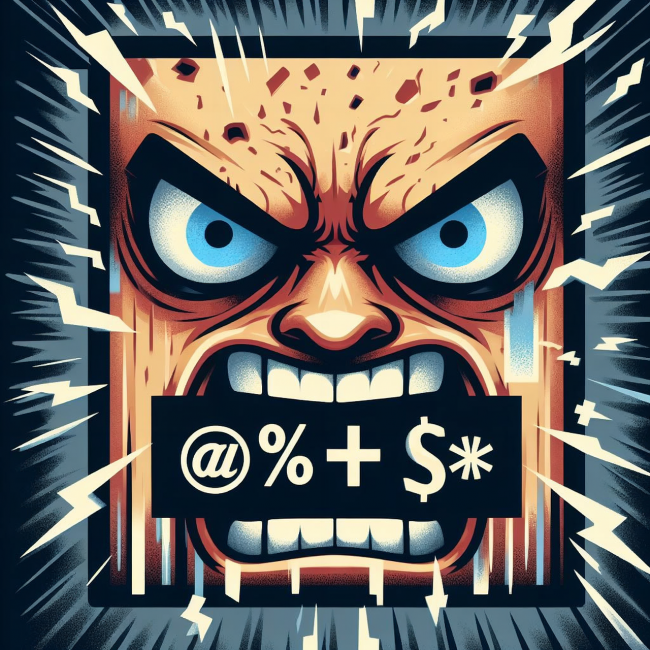 ilustración blasfemar 