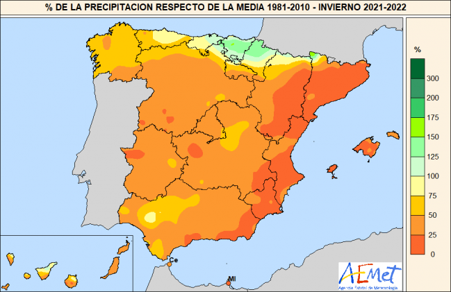 Mapa de precipitación