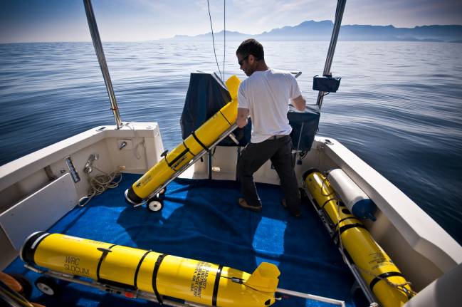 Estudian las corrientes costeras con satélites y gliders