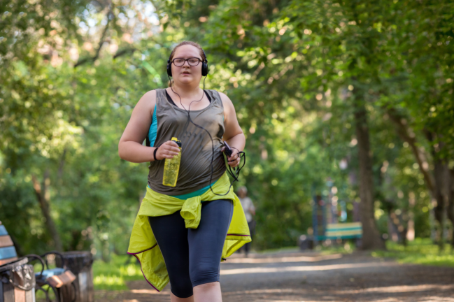 Mujer corriendo