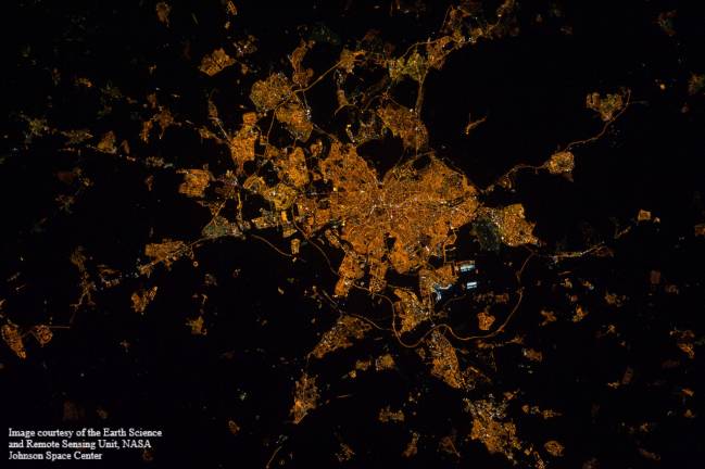 Imagen nocturna de Madrid