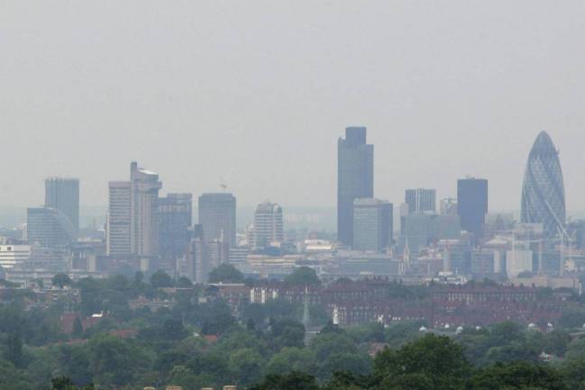 Vista del cielo de Londres