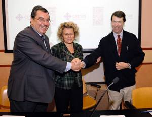 La Consejera Marina Geli, Raimundo Pérez-Hernández y Torra y Pedro L. Alonso