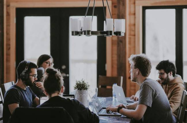Imagen de una zona de coworking