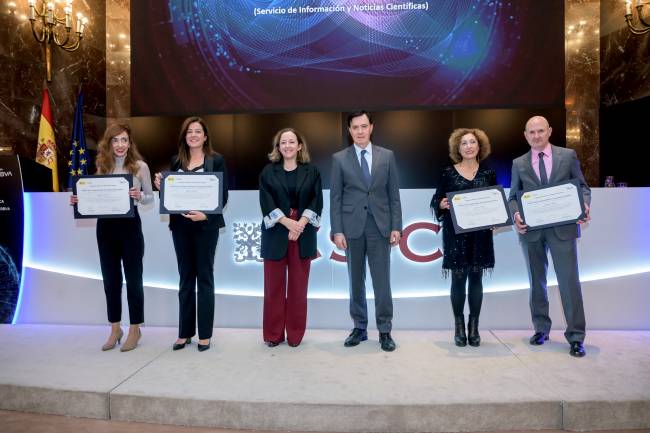 Galardonados en los Premios de Comunicación Científica CSIC-FBBVA