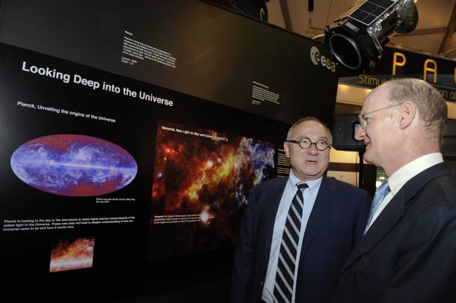 Presentación de resultados de Planck en París. FUENTE: ESA.