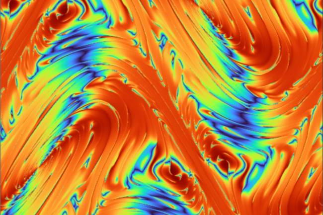 Corte de dos dimensiones de un flujo turbulento de tres dimensiones. / Terry Brannigan