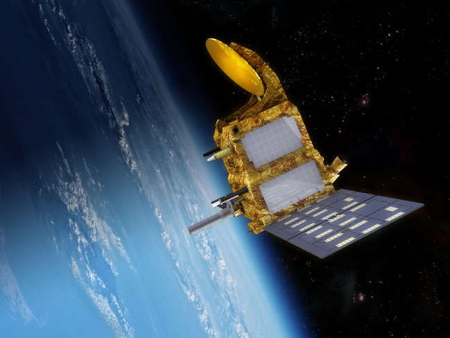 Imagen virtual del satélite SARAL/AltiKa. 