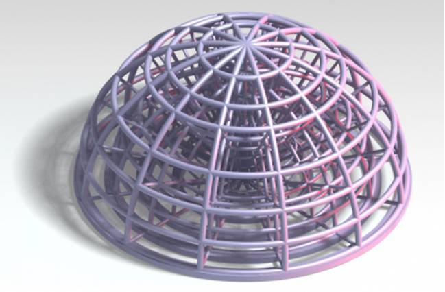 Geometría compleja obtenida por litografía aditiva de slurries cerámicas.