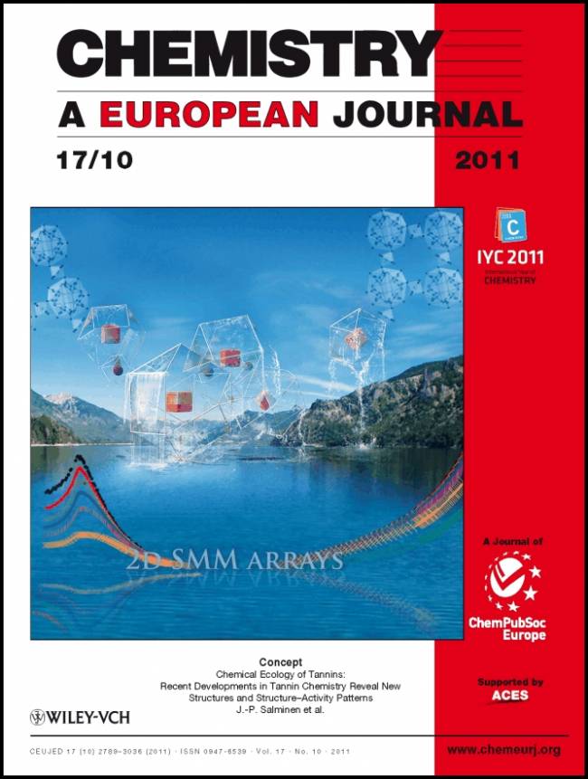 Portada de la revista Chemistry: A European Journal.