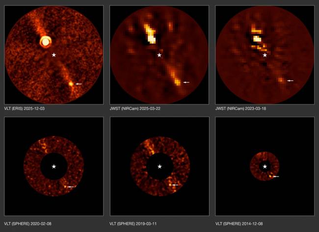 Observaciones del exoplaneta Beta Pictoris d