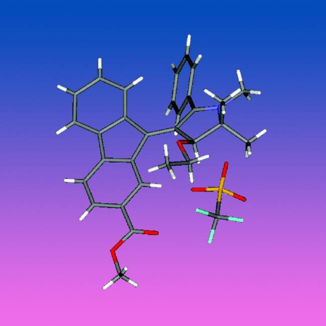 Esquema del "interruptor molecular"
