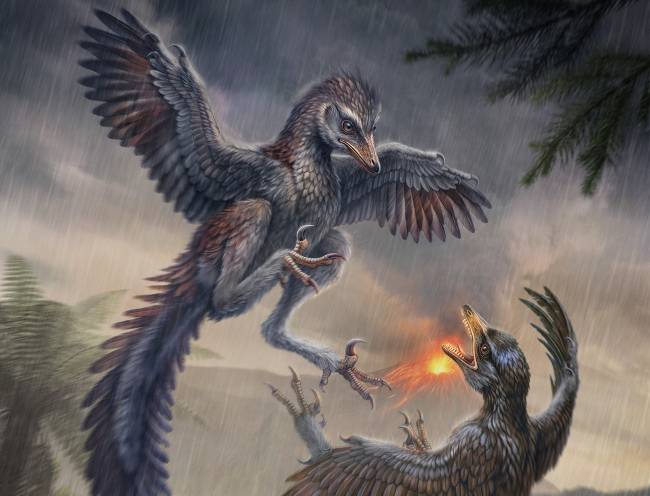 Reconstrucción en vida del ave del Jurásico Superior Yuezhuornis yangyuanensis