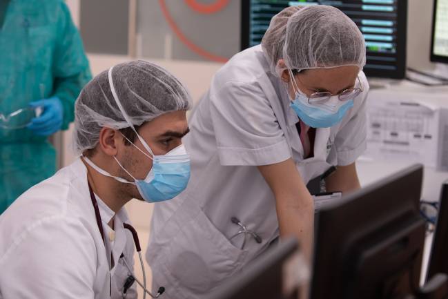 equipo médico durante la pandemia