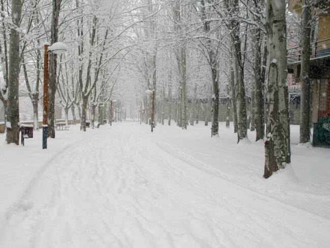 Aranda de Duero (Burgos), bajo la nieve. / Raúl Hernández González.