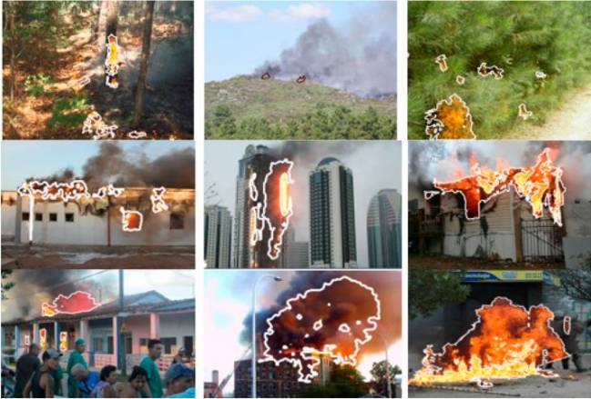 Detecciones de procesos iniciales de combustion forestal y detecciones de fuego en ambientes diferentes a la foresta.
