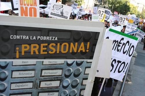 manifestación contra la pobreza