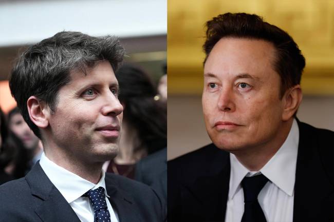 Sam Altman y Elon Musk, cofundadores de OpenAI