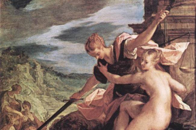 'Alegoría del triunfo de la Justicia', de Hans von Aachen.