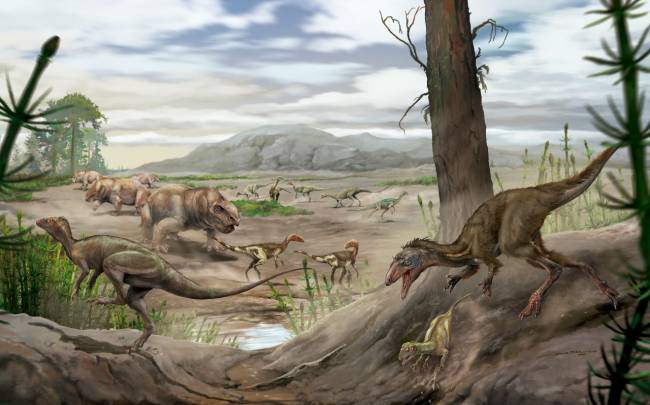 Anteavis crurilongus vivió hace 230 millones de años