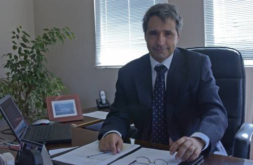 José María Valpuesta en su despacho