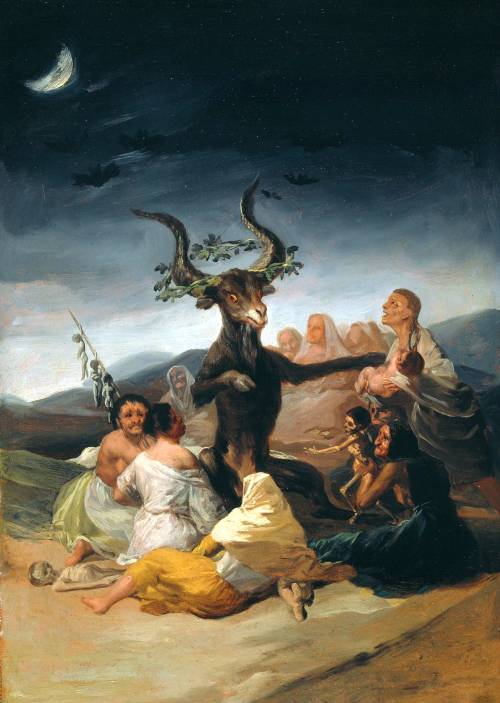 'El aquelarre' de Francisco de Goya, 1798.