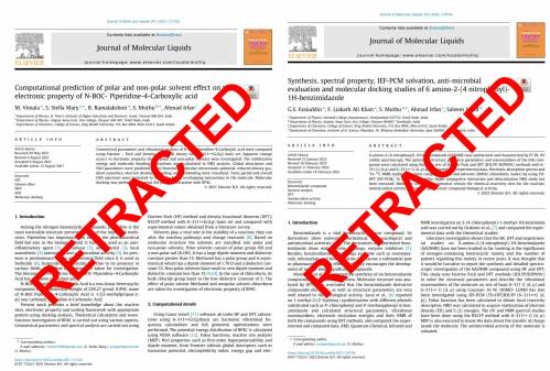 Dos artículos retractados