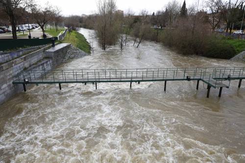 caudal del Manzanares, lluvia