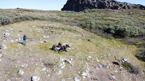 investigadores en Groenlandia
