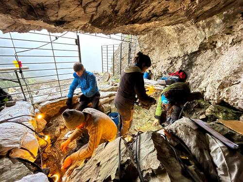 Trabajos de excavación arqueológica