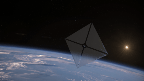Recreación artística de la nave espacial Advanced Composite Solar Sail