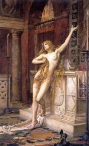 Retrato de Hipatia realizado por Charles William Mitchell en 1885.