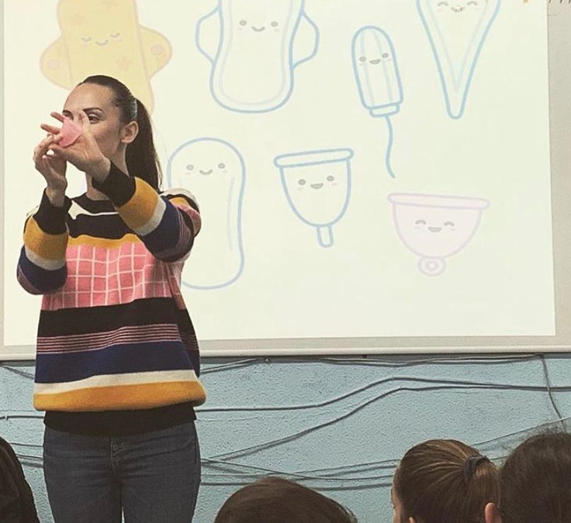 Esperanza Gil en un taller