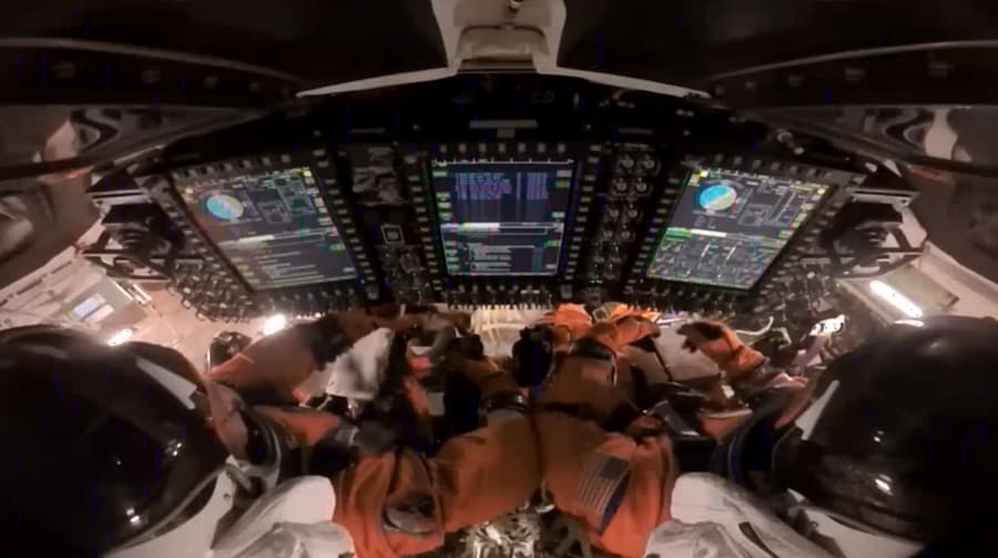 Rreingreso a bordo de la nave espacial Orión. / NASA