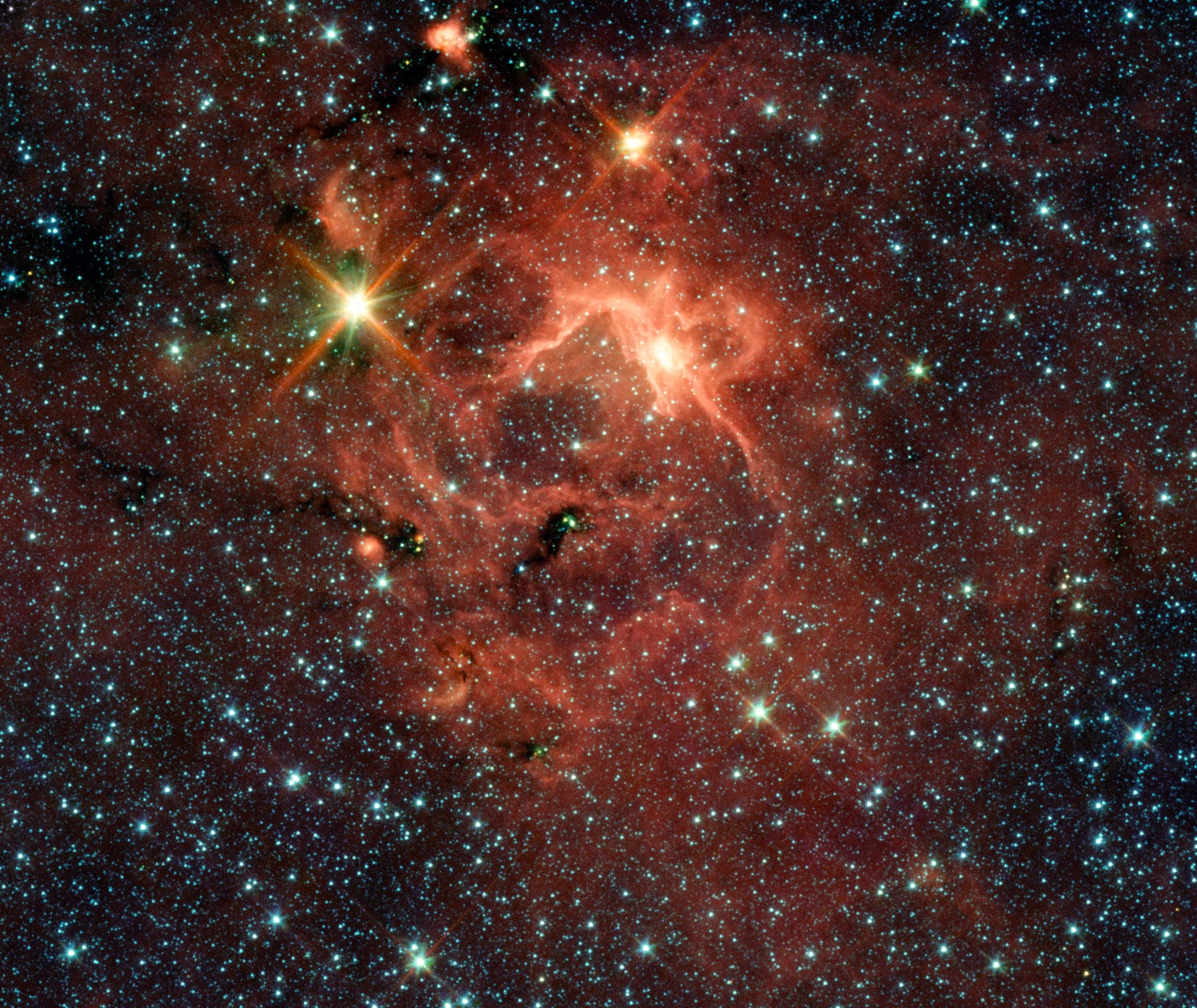 Descubren una población de estrellas en formación que emite rayos gamma