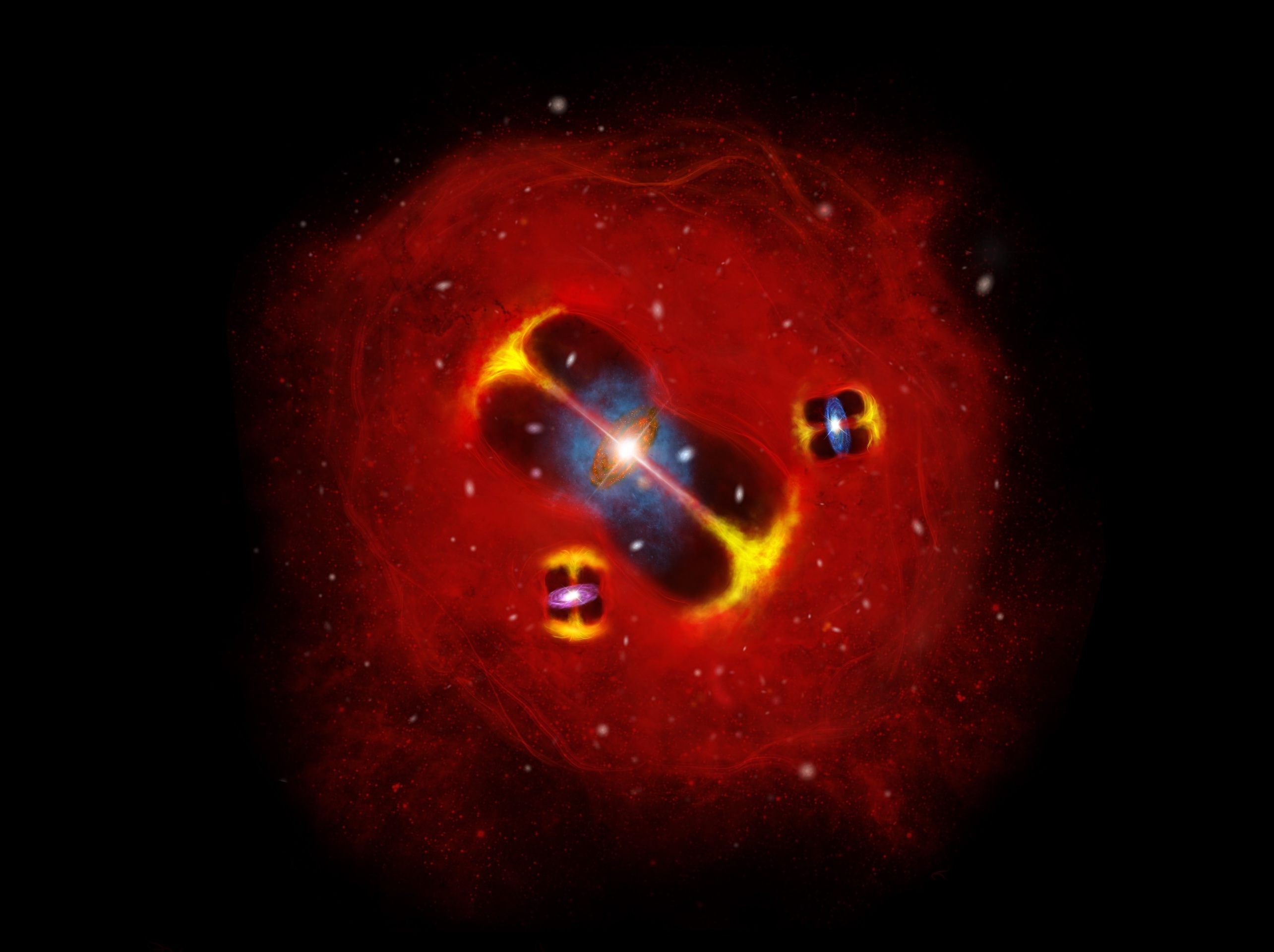 El gas más antiguo y caliente jamás detectado en un cúmulo de galaxias desafía los modelos cosmológicos