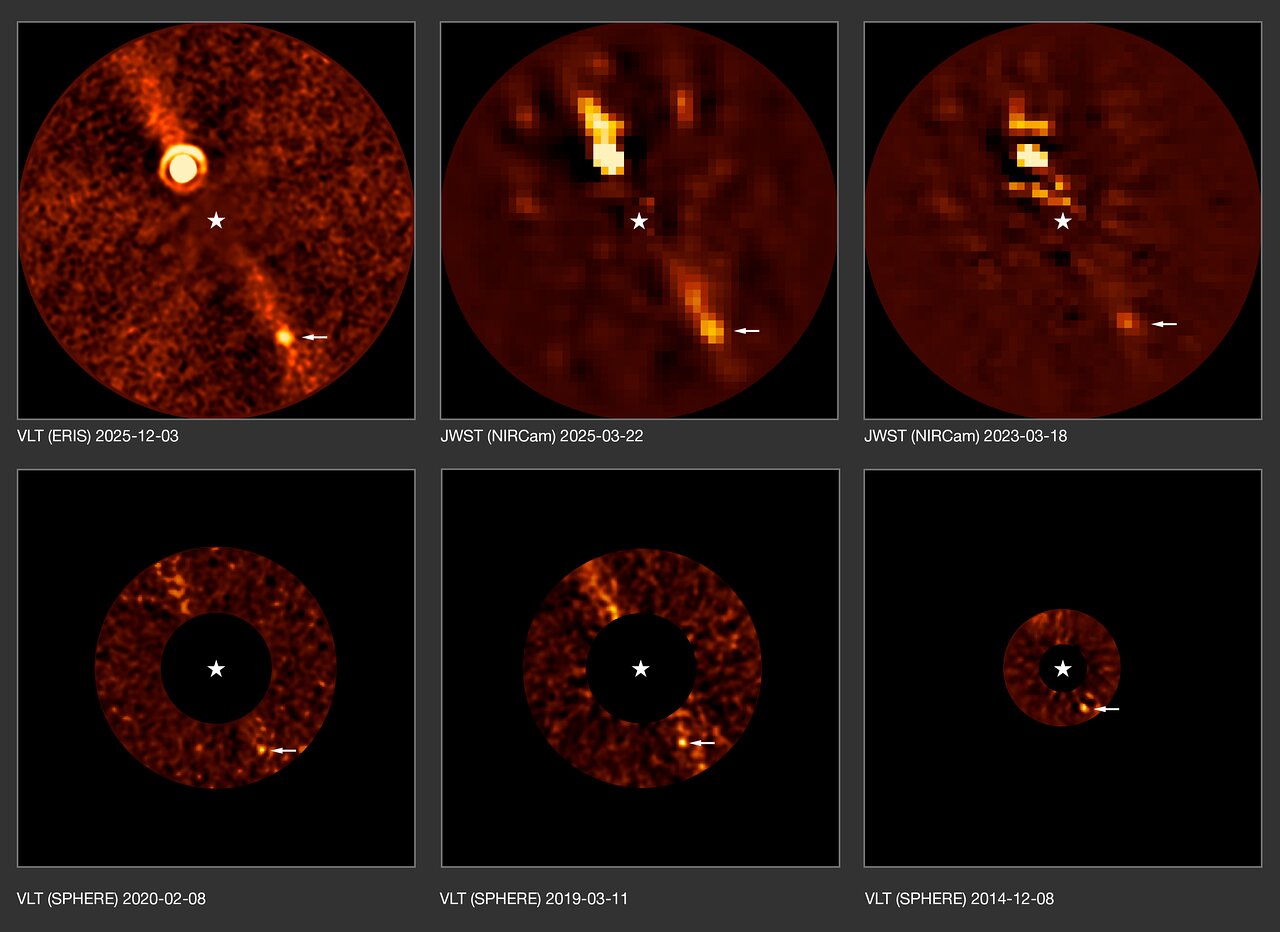 Obtenida la imagen del planeta más débil jamás detectado desde la Tierra