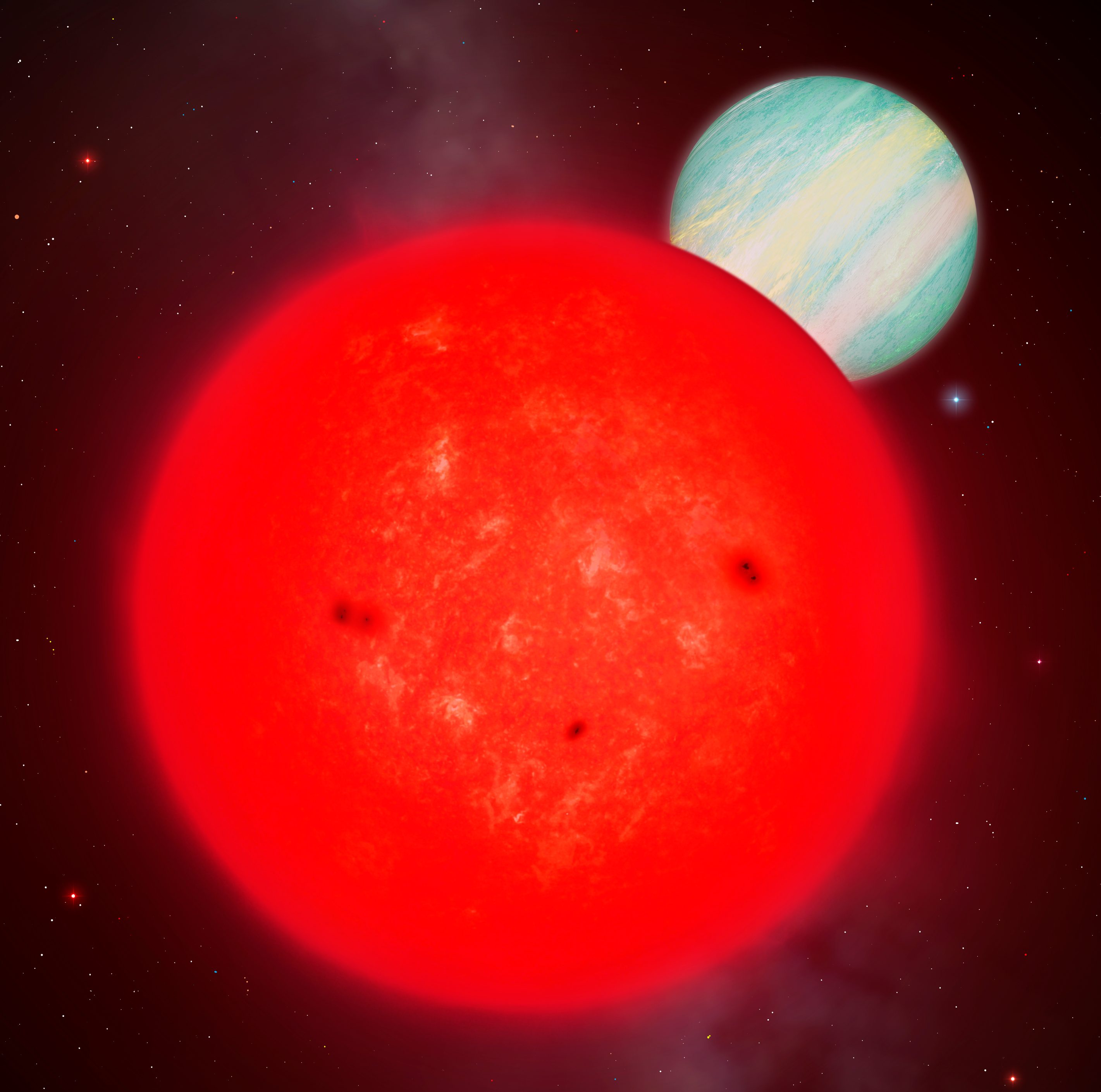 Un planeta gigante en torno a una estrella diminuta desafía los modelos de formación planetaria
